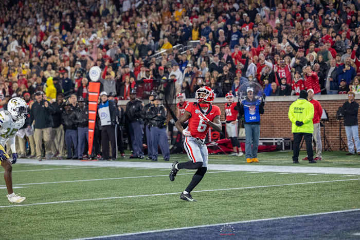 WR, Dominic Lovett Catches a TD Vs Georgia Tech - Photo: Brooks Austin 